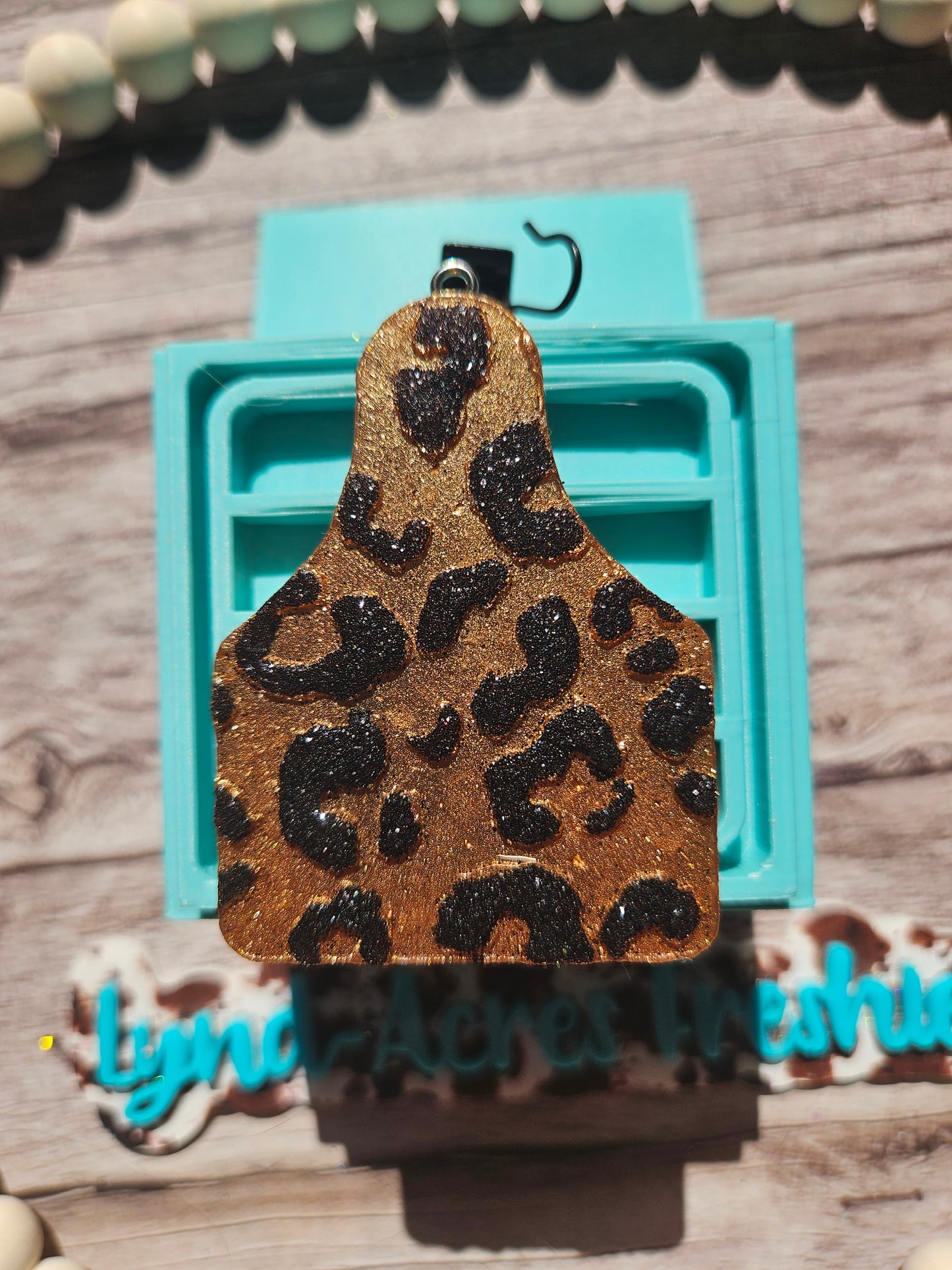 Cheetah Cow Tag Vent Clip