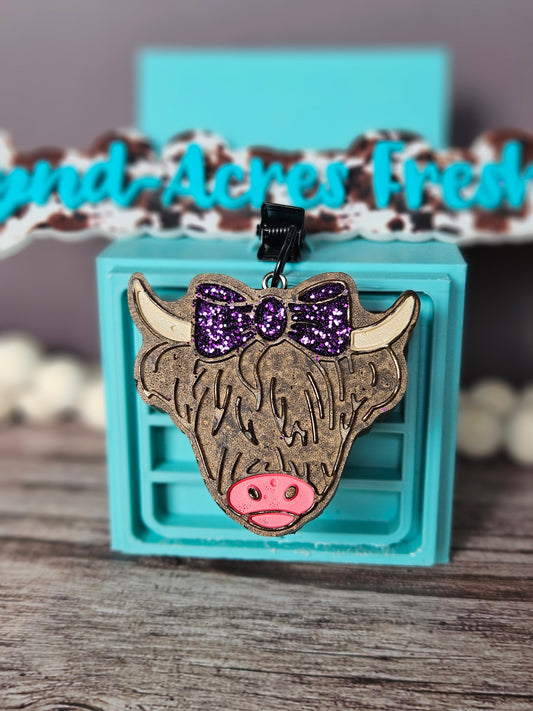 Highland Cow Vent Clip