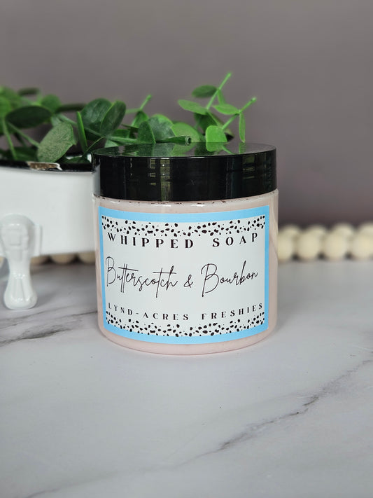 Butterscotch & Bourbon Whipped Soap 6oz