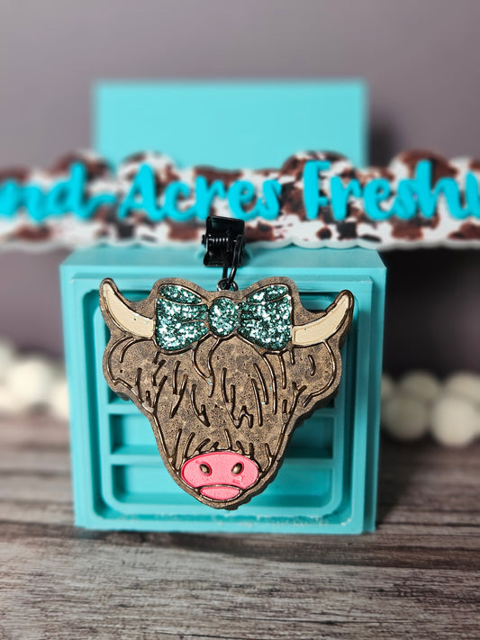 Highland Cow Vent Clip