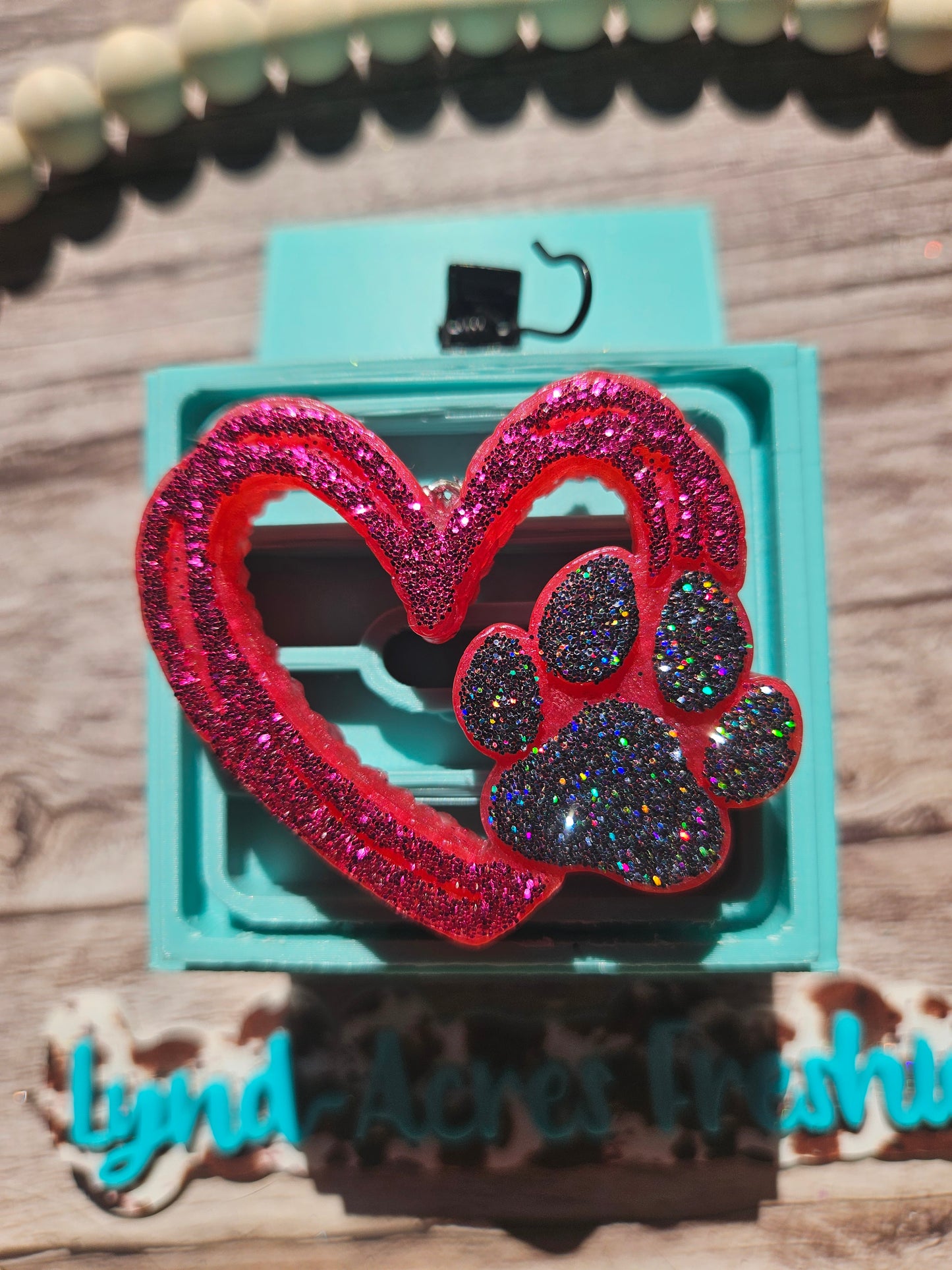 Paw Heart Vent Clip