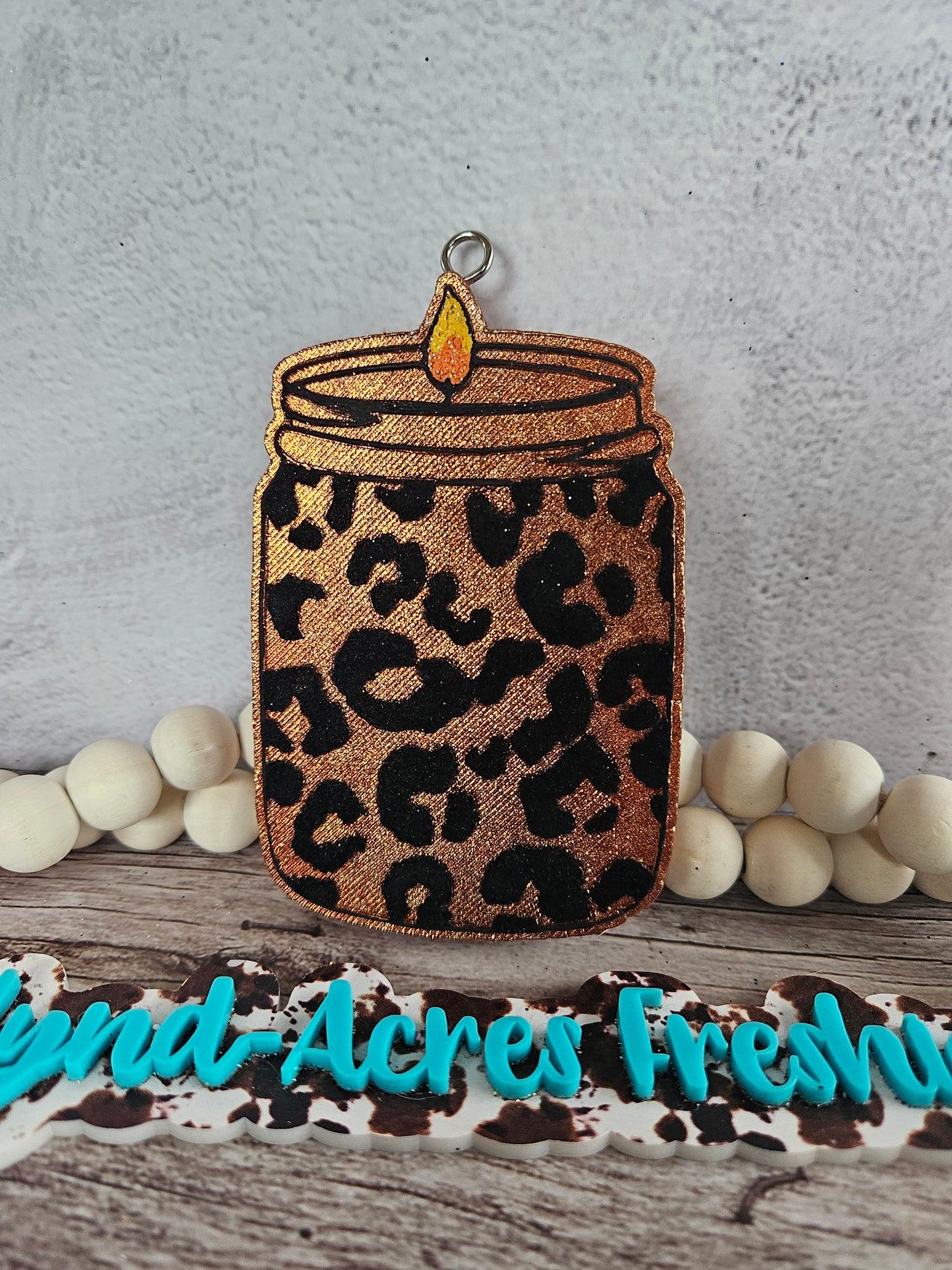 Cheetah Print Candle