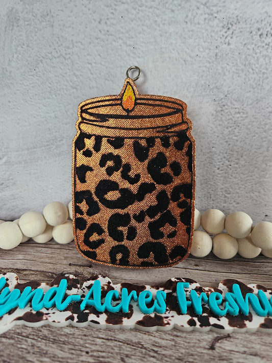 Cheetah Print Candle
