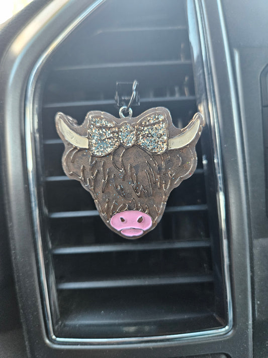 Highland Cow Vent Clip