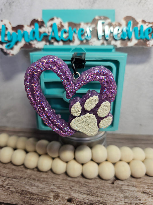 Paw Heart Vent Clip