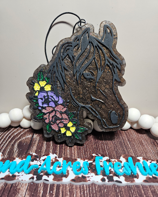 Horse with Flowers