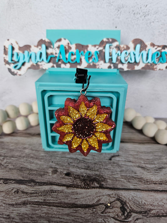 Sunflower Vent Clip
