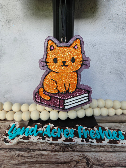 Cat on Books