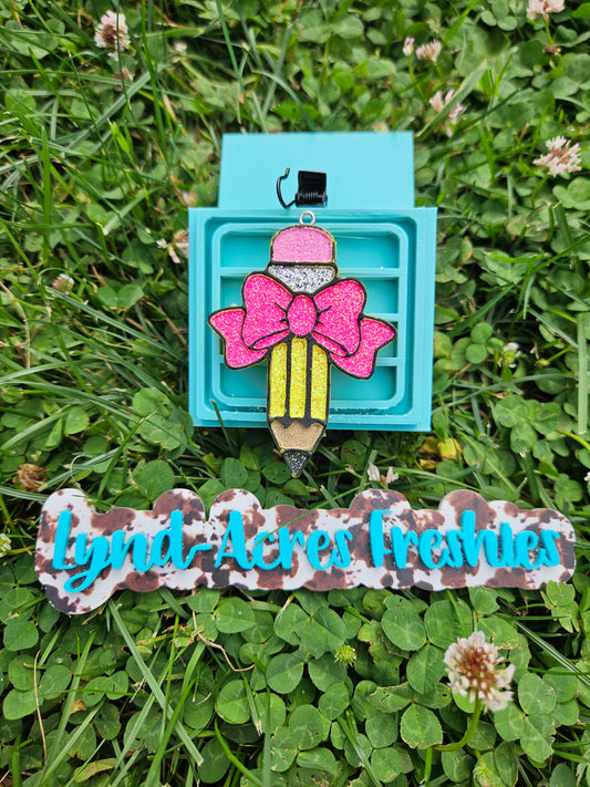 Pencil with Bow Vent Clip