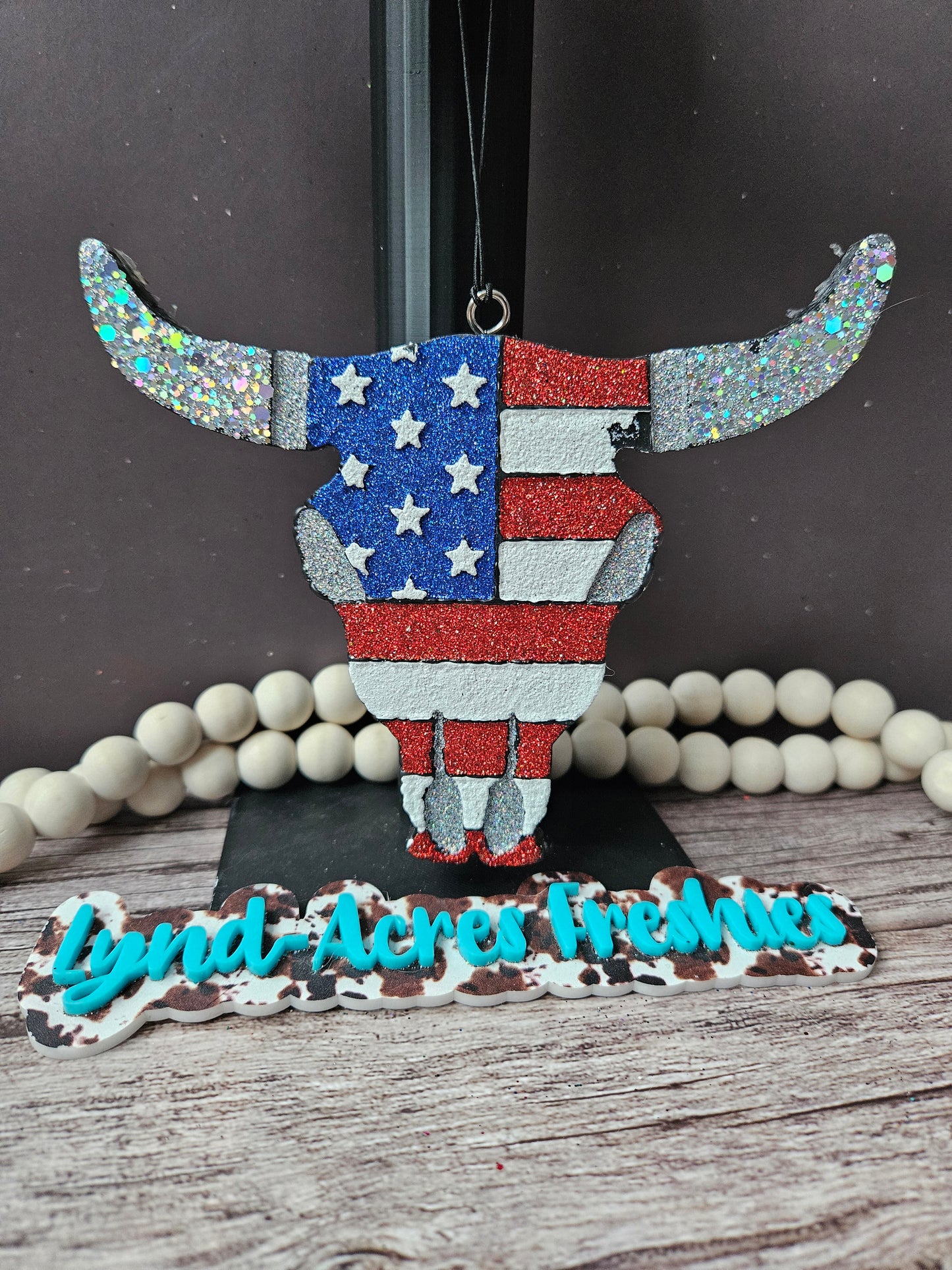 Patriotic Bull Skull
