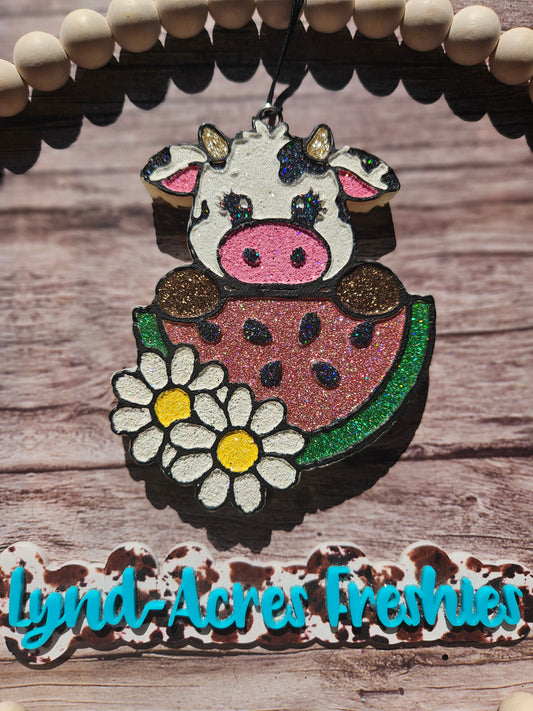 Cow With Watermelon