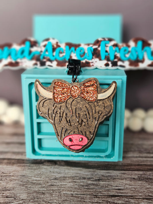 Highland Cow Vent Clip