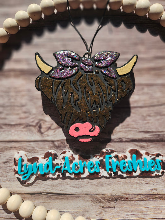 Highland Cow With Bow