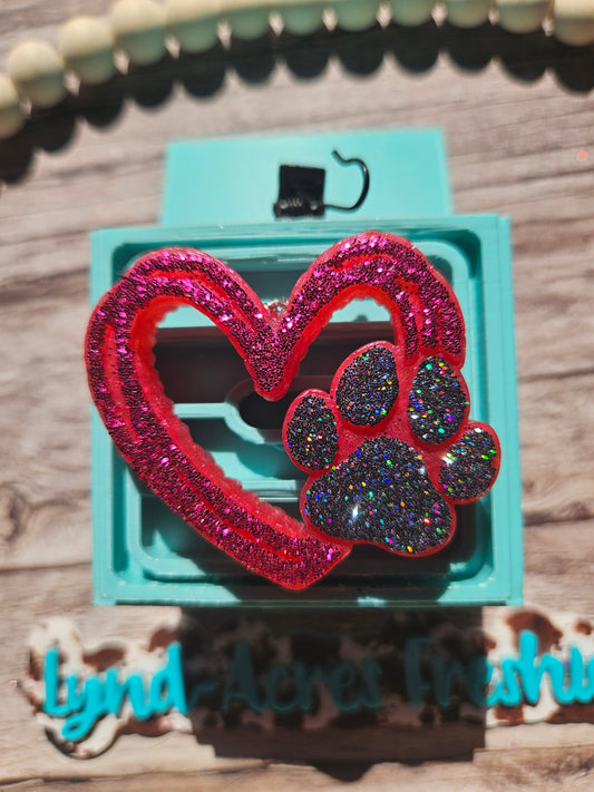 Paw Heart Vent Clip