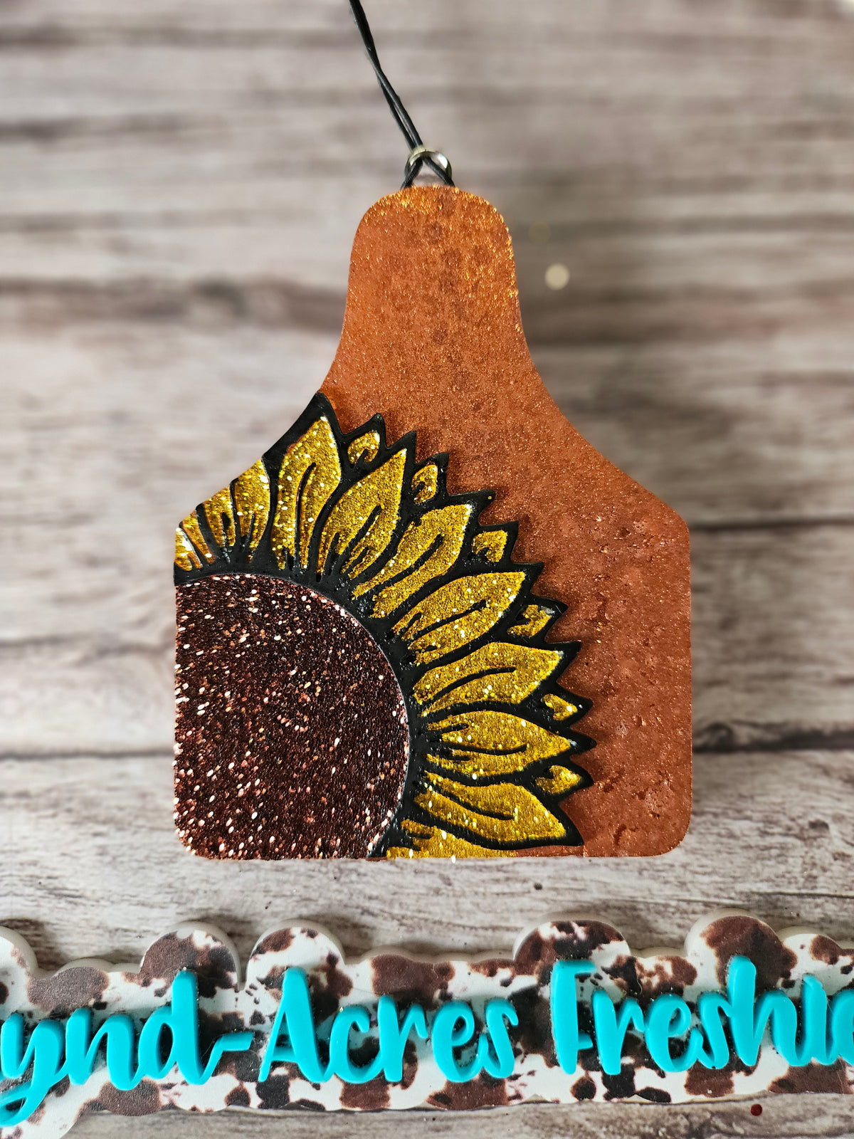 Sunflower Cow Tag