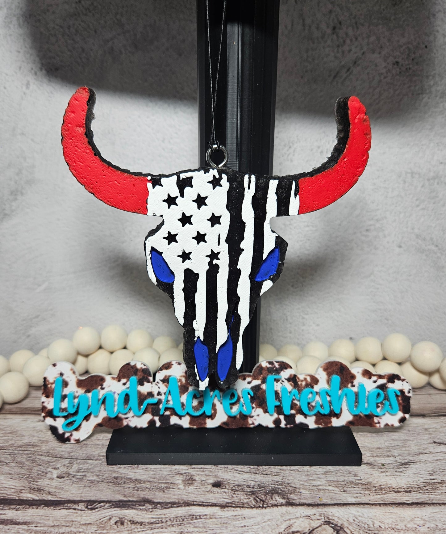 Patriotic Bull Skull