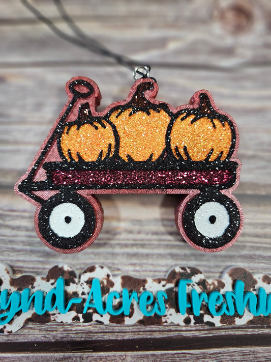 Wagon With Pumpkins