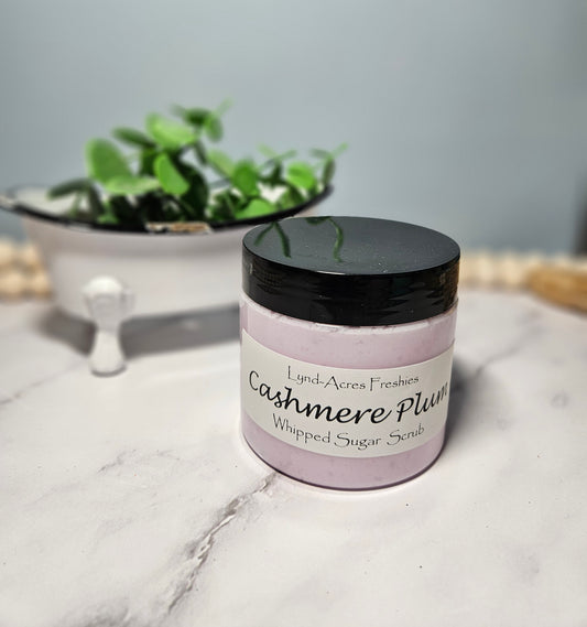 Cashmere Plum Whipped Sugar Scrub 6oz