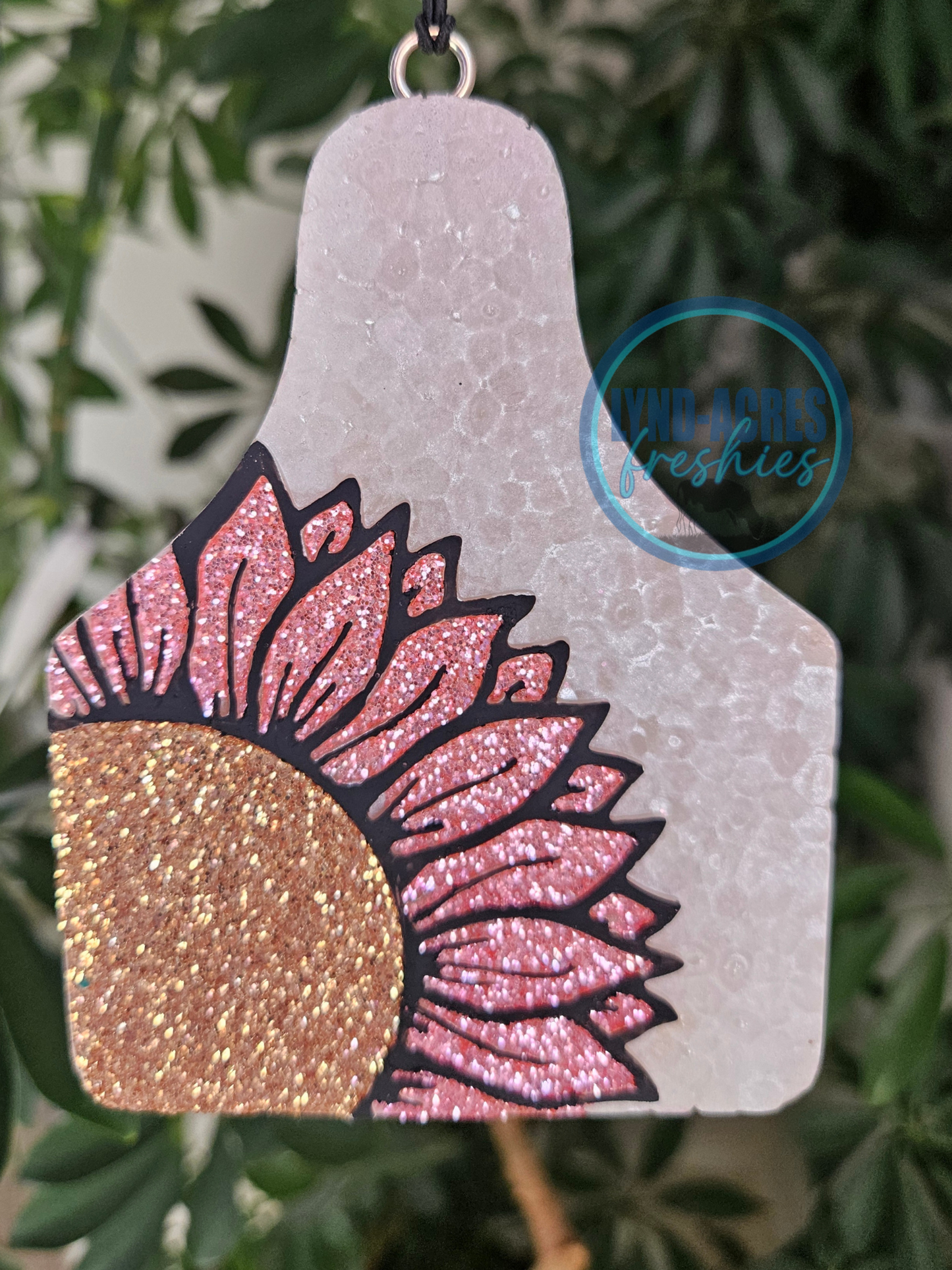Floral Cow Tag