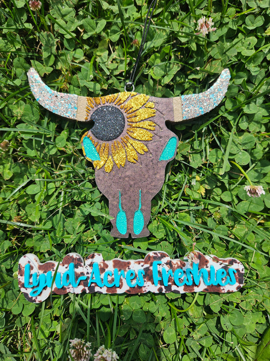 Sunflower Bull Skull