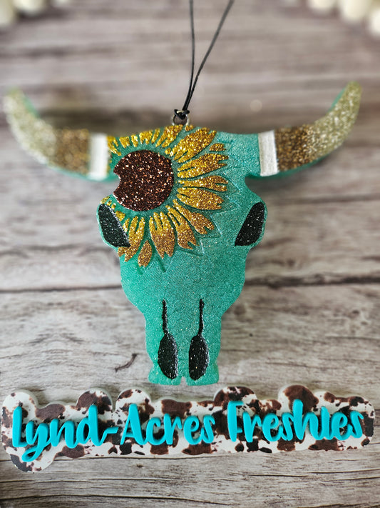 Sunflower Bull Skull