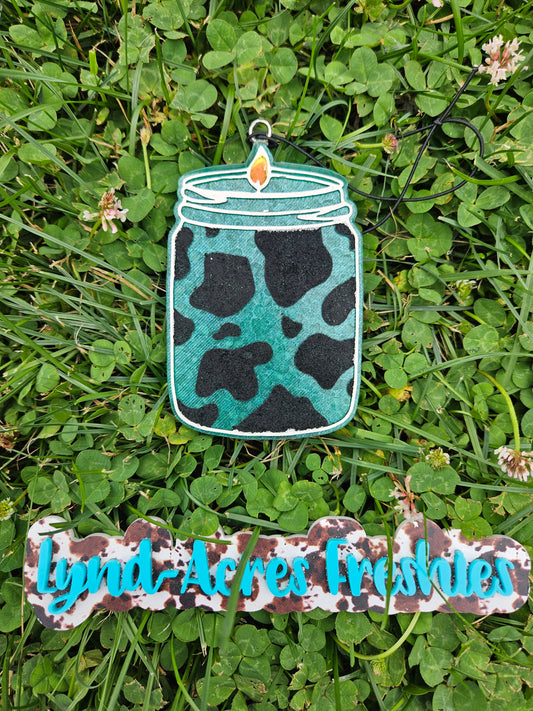 Cow Print Candle