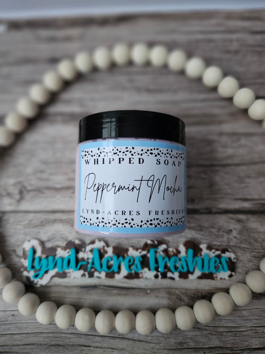 Peppermint Mocha Whipped Soap 6oz