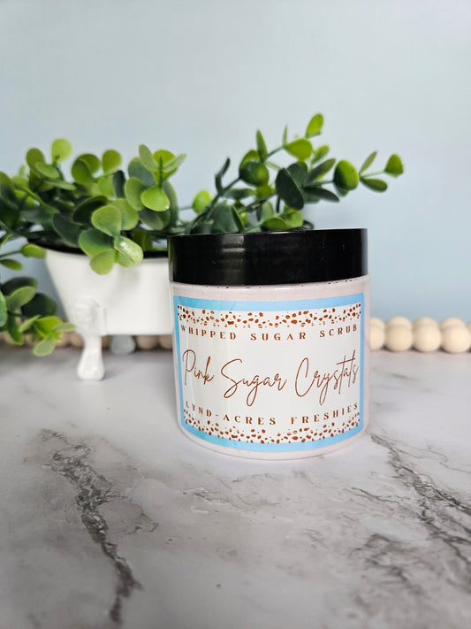 Pink Sugar Crystals Whipped Sugar Scrub 6oz